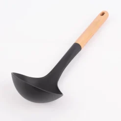 Schöpflöffel Silikon Holz schwarz natur 32x9,5cm