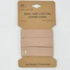 Schrägband Einfassband Baumwolle 20mm uni beige 3m
