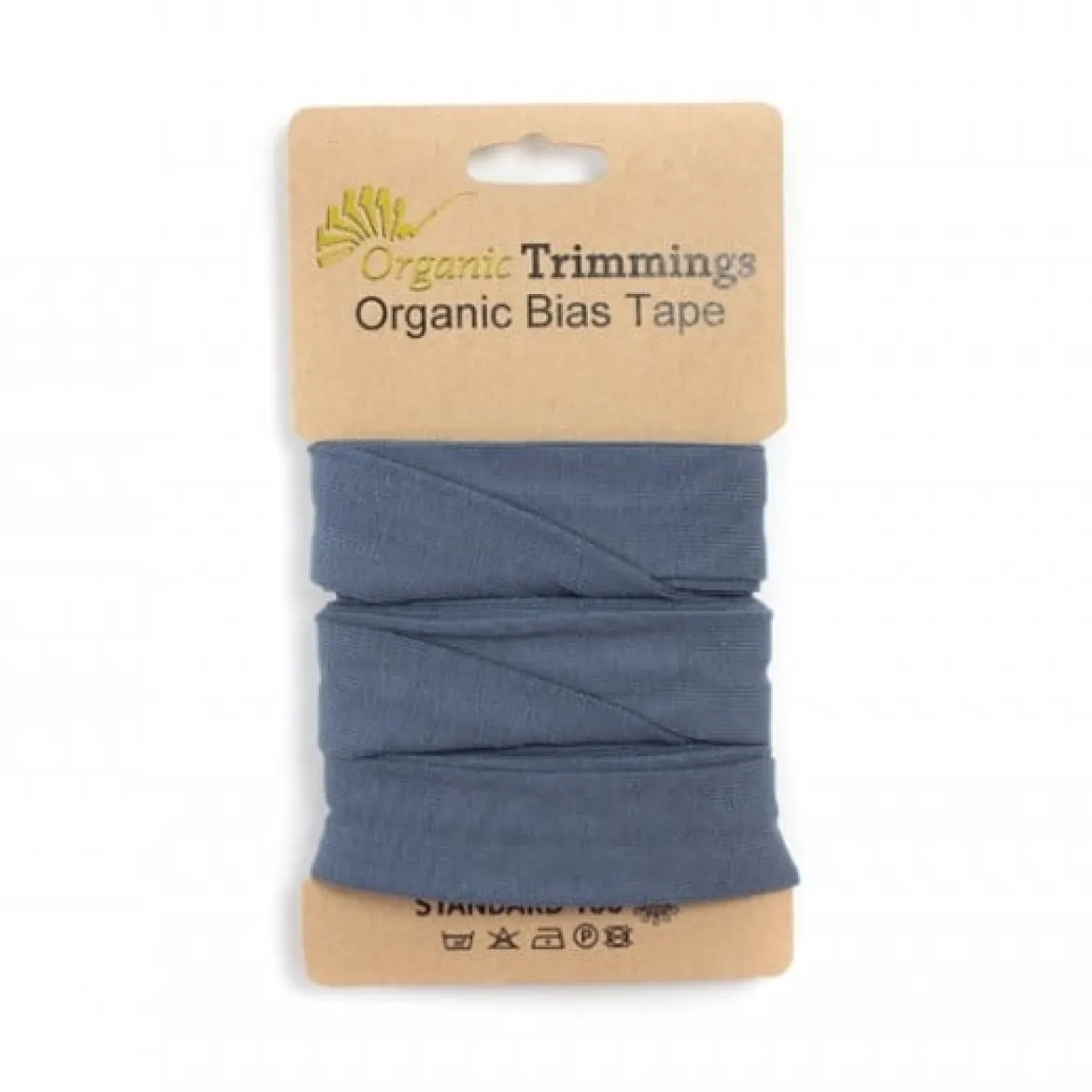 Schrägband Einfassband Jersey Organic Bio 20mm uni jeansblau 3m