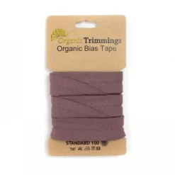 Schrägband Einfassband Jersey Organic Bio 20mm uni flieder 3m