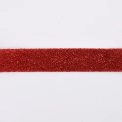 Schrägband Einfassband Lurex Glitzer rot Breite: 2cm