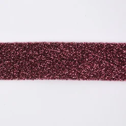 Schrägband Einfassband Lurex Glitzer altrosa Breite: 2cm