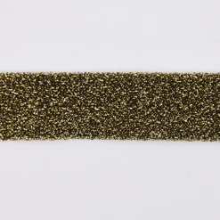 Schrägband Einfassband Lurex Glitzer gold schwarz Breite: 2cm