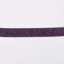 Schrägband Einfassband Lurex Glitzer lila schwarz Breite: 2cm