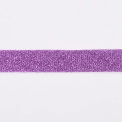 Schrägband Einfassband Lurex Glitzer lila Breite: 2cm