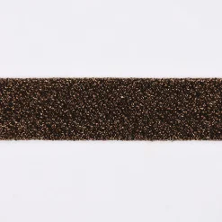 Schrägband Einfassband Lurex Glitzer braun Breite: 2cm