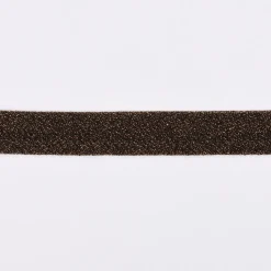 Schrägband Einfassband Lurex Glitzer braun Breite: 2cm