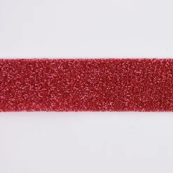 Schrägband Einfassband Lurex Glitzer pink Breite: 2cm