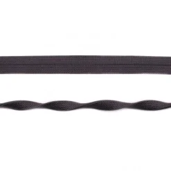 Schrägband elastisch Gummi dunkelgrau Breite: 2cm