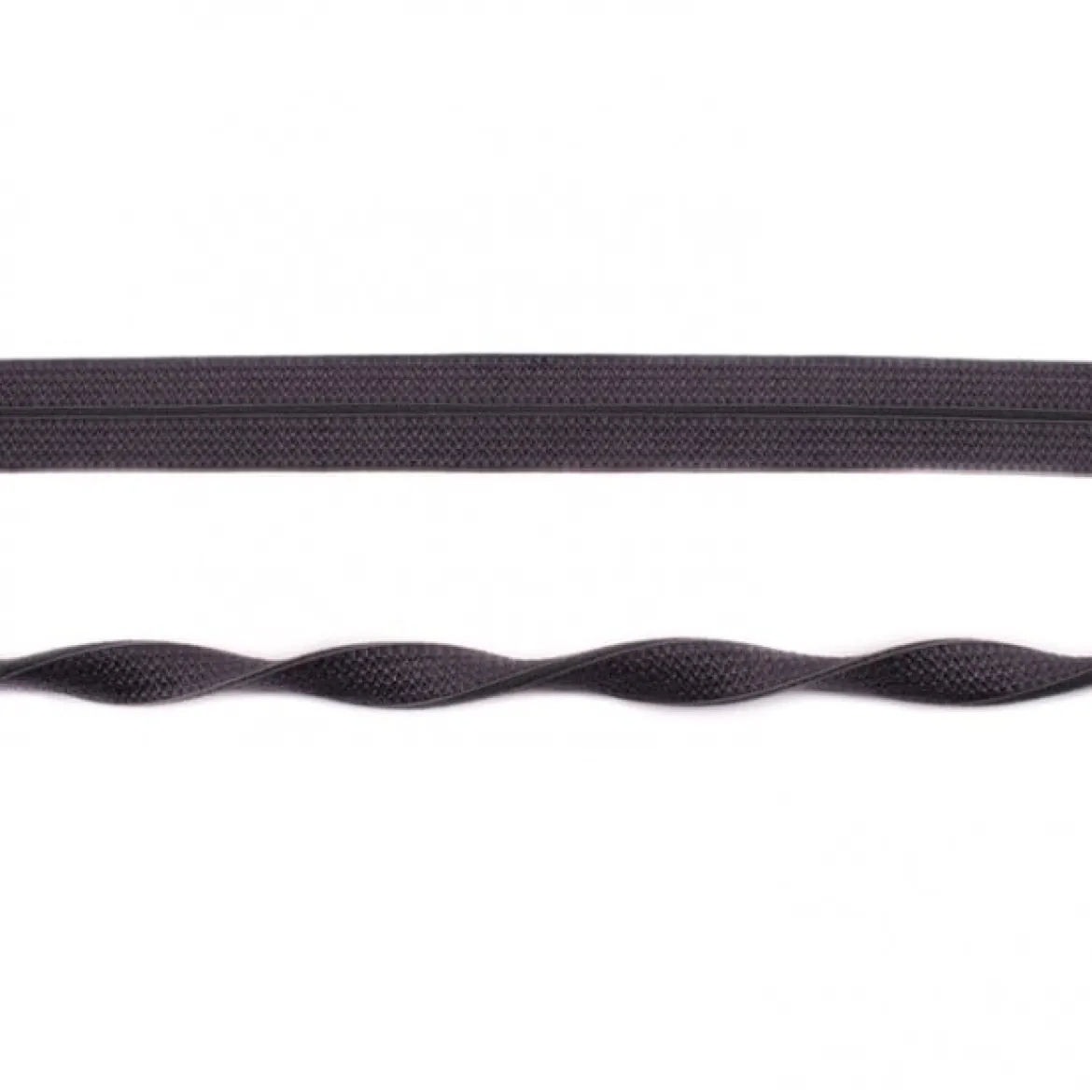 Schrägband elastisch Gummi dunkelgrau Breite: 2cm