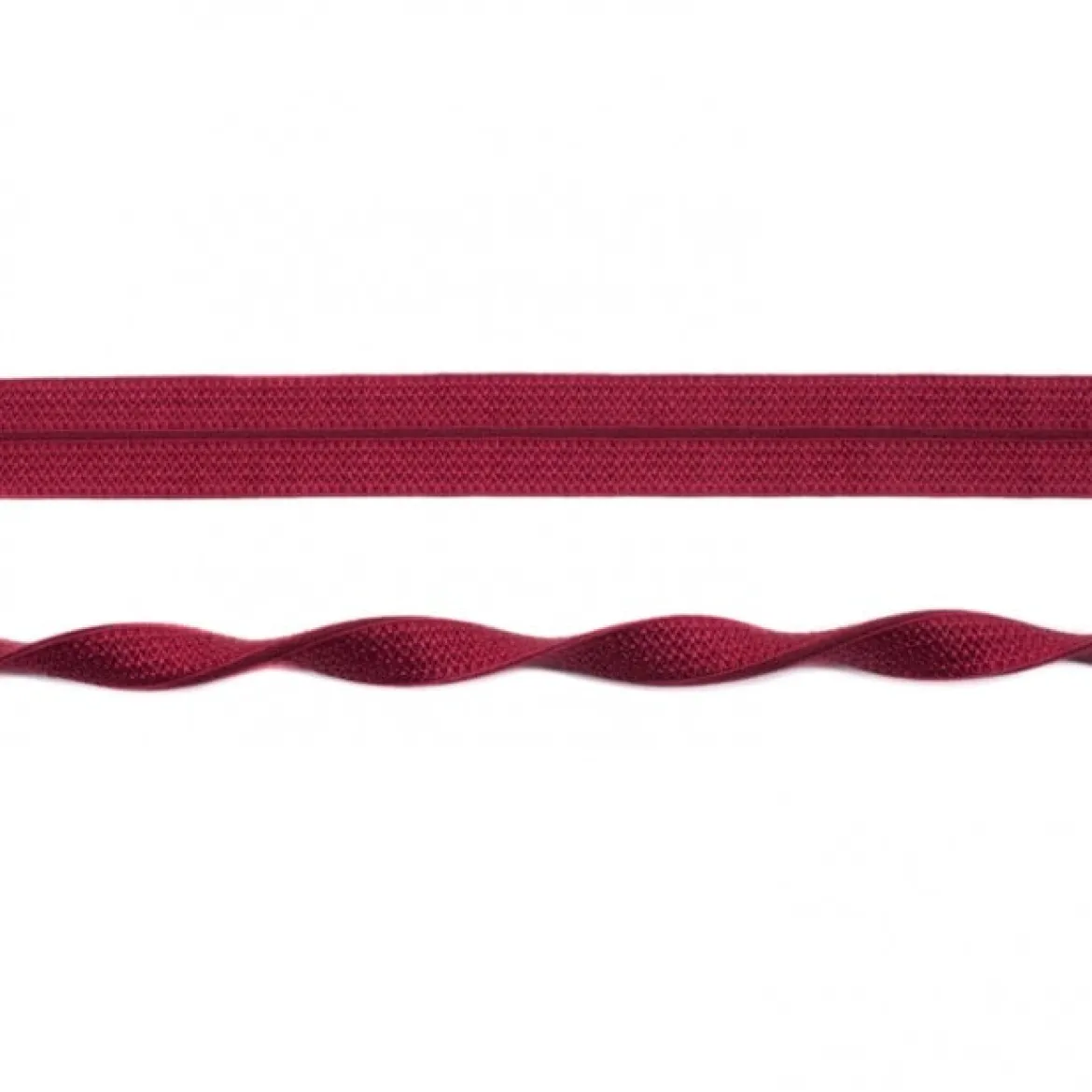 Schrägband elastisch Gummi dunkelrot Breite: 2cm