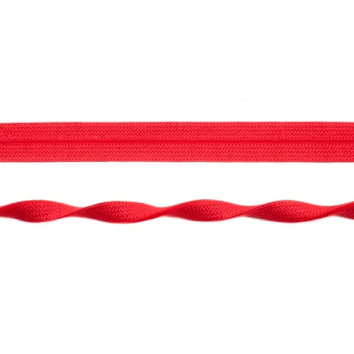 Schrägband elastisch Gummi rot Breite: 2cm