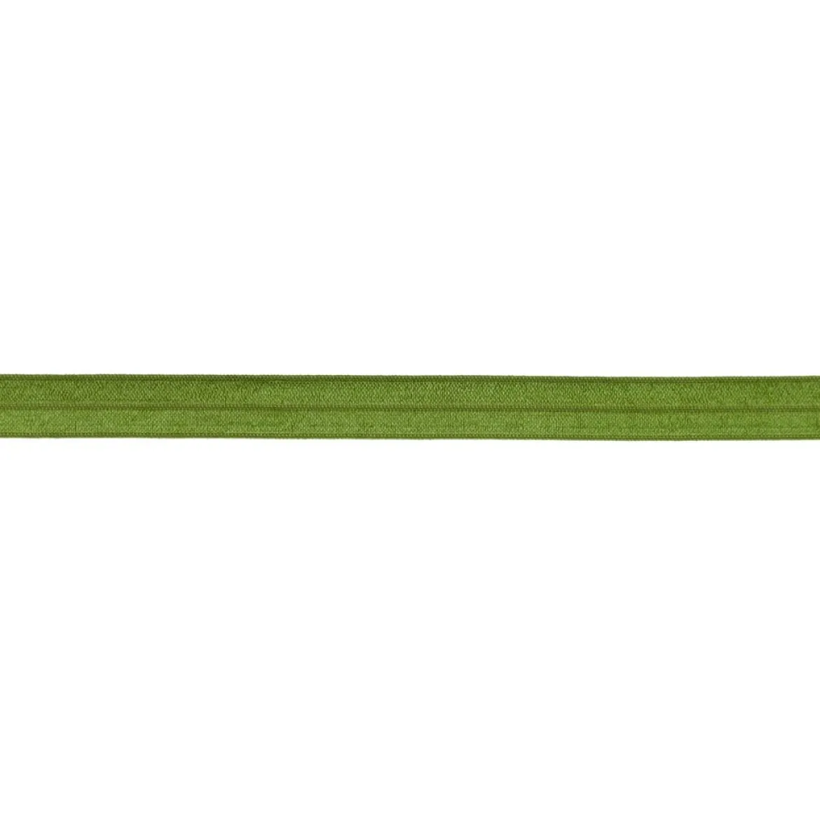Schrägband Gummi elastisch army grün 1,5cm