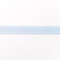 Schrägband Gummi elastisch hellblau 1,5cm