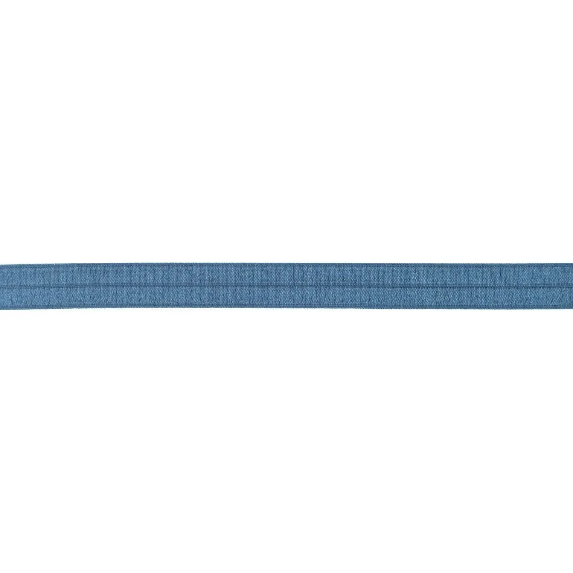 Schrägband Gummi elastisch jeansblau 1,5cm