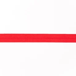 Schrägband Gummi elastisch rot 1,5cm
