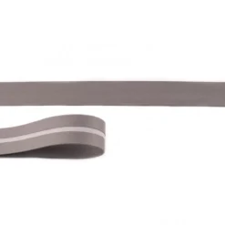 Schrägband Kunstleder grau Meterware Breite: 2cm