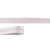 Schrägband Kunstleder silberfarbig Meterware Breite: 2cm