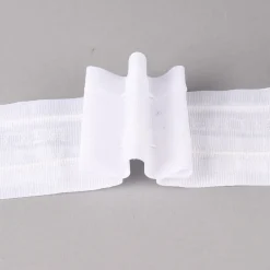 Schwerstegband Gardinenband Faltenband weiß für schwere Stoffe 1er Falte 1:1,5 50mm