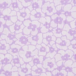Seersucker Viskosestoff Bekleidungsstoff Blümchen rosa weiß 1,28m Breite