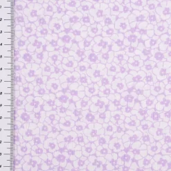 Seersucker Viskosestoff Bekleidungsstoff Blümchen rosa weiß 1,28m Breite