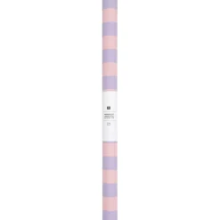 Seidenpapier Streifen rosa-flieder 50x365cm auf Rolle von Rico Design