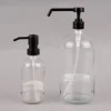 Seifenspender Pumpflasche Glas Kunststoff transparent schwarz 250ml oder 1l