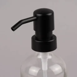 Seifenspender Pumpflasche Glas Kunststoff transparent schwarz 250ml oder 1l