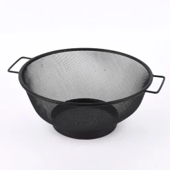 Seiher Metall matt schwarz 26cm
