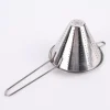 Seiher Metall rostfrei silberfarbig 16x12cm