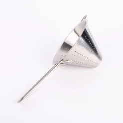 Seiher Metall rostfrei silberfarbig 16x12cm