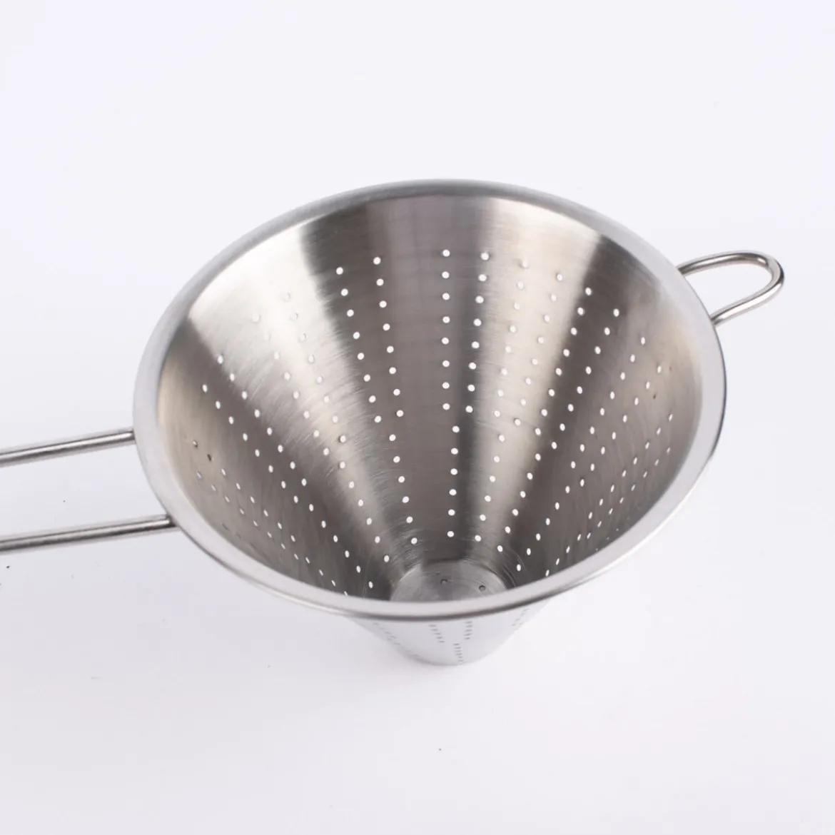 Seiher Metall rostfrei silberfarbig 16x12cm