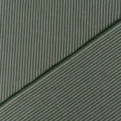 Ösengardine aus Dobbystoff schmale Streifen grün beige mit Ösen schwarz 130x245cm oder Wunschlänge von SCHÖNER LEBEN.
