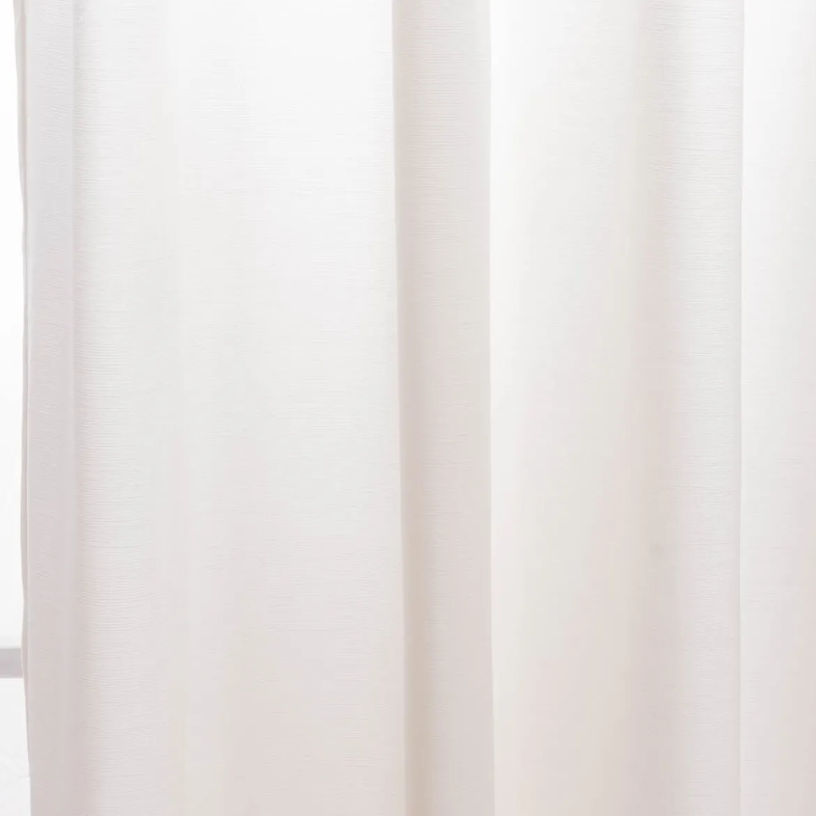 Ösengardine blickdicht uni Velours cremeweiß 145x245cm