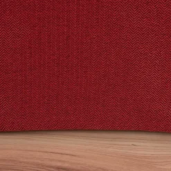 Ösengardine Chevron feine Zickzacklinien abdunkelnd rot schwarz 140x260cm