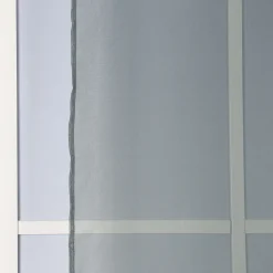Ösengardine einfarbig Voile Struktur dunkelgrün 135x260cm