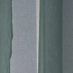 Ösengardine einfarbig Voile Struktur dunkelgrün 135x260cm