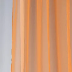 Ösengardine einfarbig Voile Struktur ocker 135x260cm