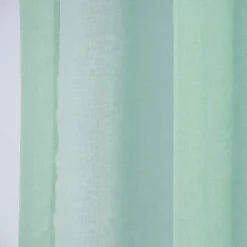 Ösengardine einfarbig Voile Struktur mintgrün 135x260cm