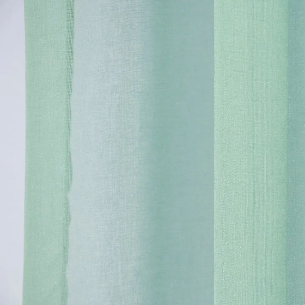 Ösengardine einfarbig Voile Struktur mintgrün 135x260cm
