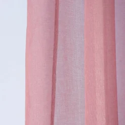 Ösengardine einfarbig Voile Struktur altbeere 135x260cm