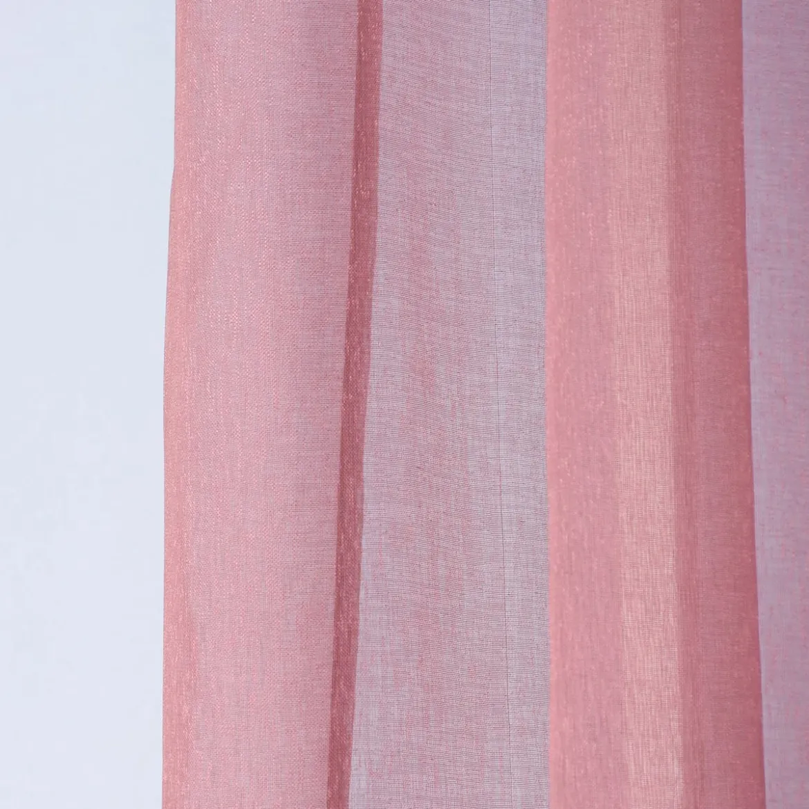 Ösengardine einfarbig Voile Struktur altbeere 135x260cm