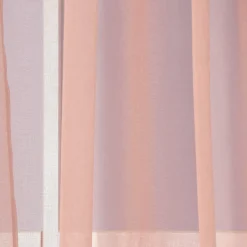 Ösengardine einfarbig Voile Struktur altrosa 135x260cm