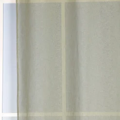 Ösengardine Leinenoptik uni grün 140x260cm