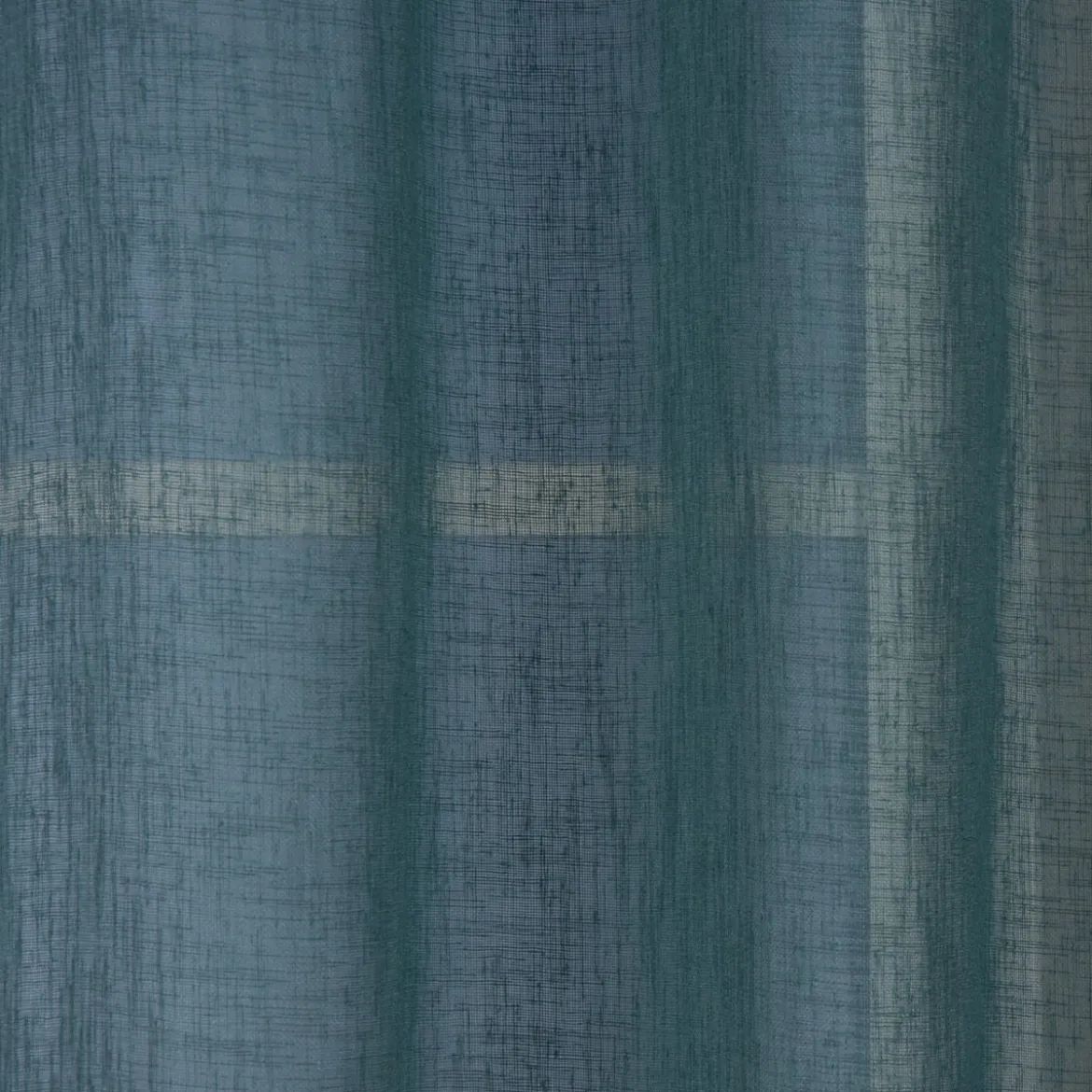 Ösengardine Leinenoptik uni petrol 140x260cm