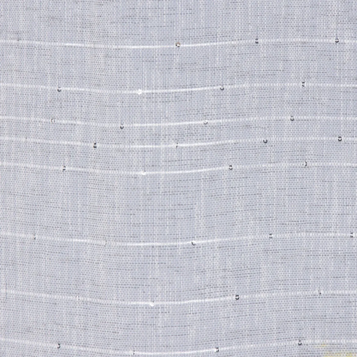 Ösengardine Schnurstreifen mit Glitzerpailletten grau weiß 135x260cm