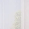 Ösengardine Schnurstreifen mit Glitzerpailletten weiß 135x260cm
