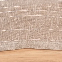 Ösengardine Schnurstreifen mit Glitzerpailletten stein weiß 135x260cm