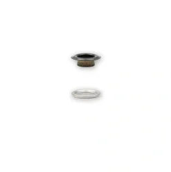 Ösen mit Scheiben 8mm schwarz/silberfarbig 32 Stk von Prym