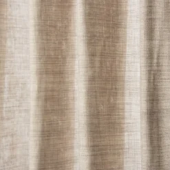 Ösenschal Fertiggardine Scandia Leinenoptik taupe/grau 245x137cm